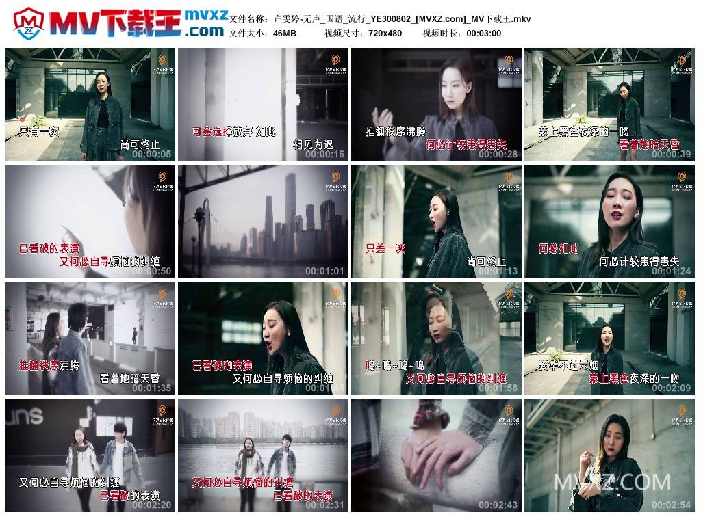 许雯婷-无声_国语_流行_YE300802